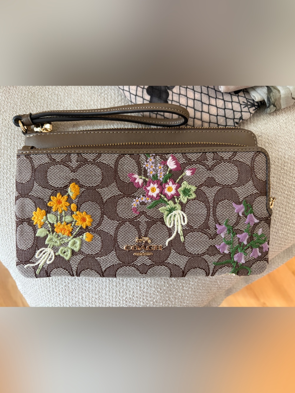 Coach double wristlet